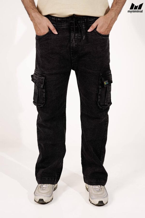 Wash Baggy Jeans | Black - Image 2
