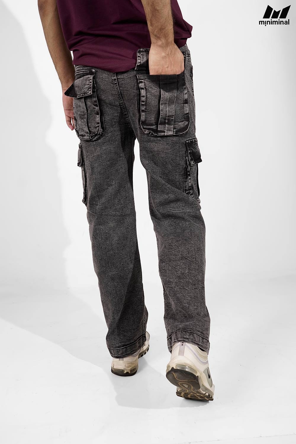 Wash Baggy Jeans | Ash - Image 3