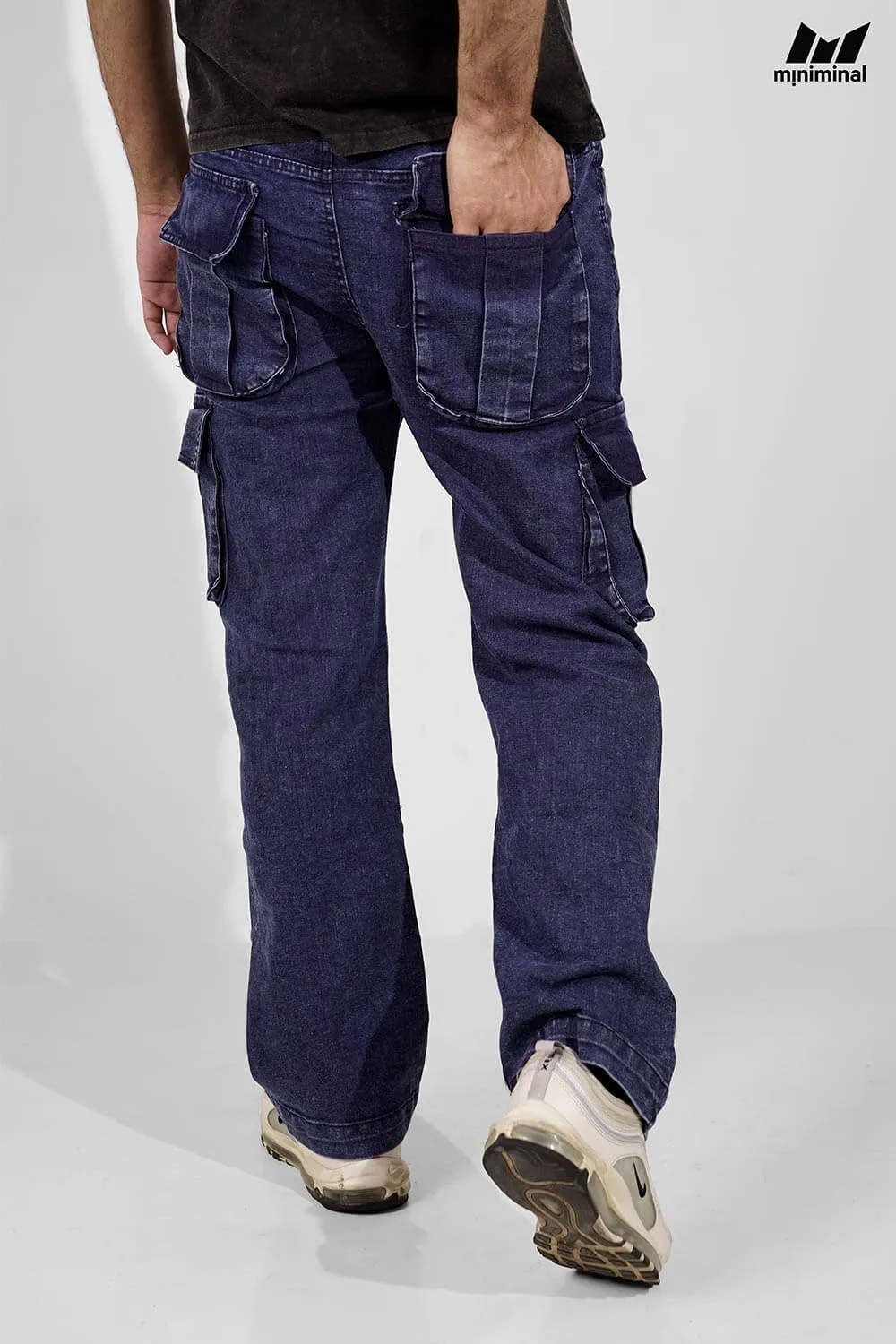 Wash Baggy Jeans | Blue - Image 3