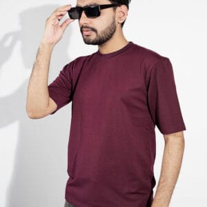 Premium Terry Drop Shoulder | Maroon