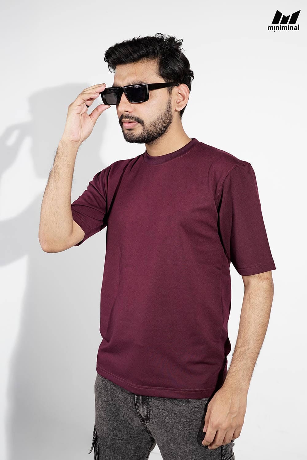 Premium Terry Drop Shoulder | Maroon