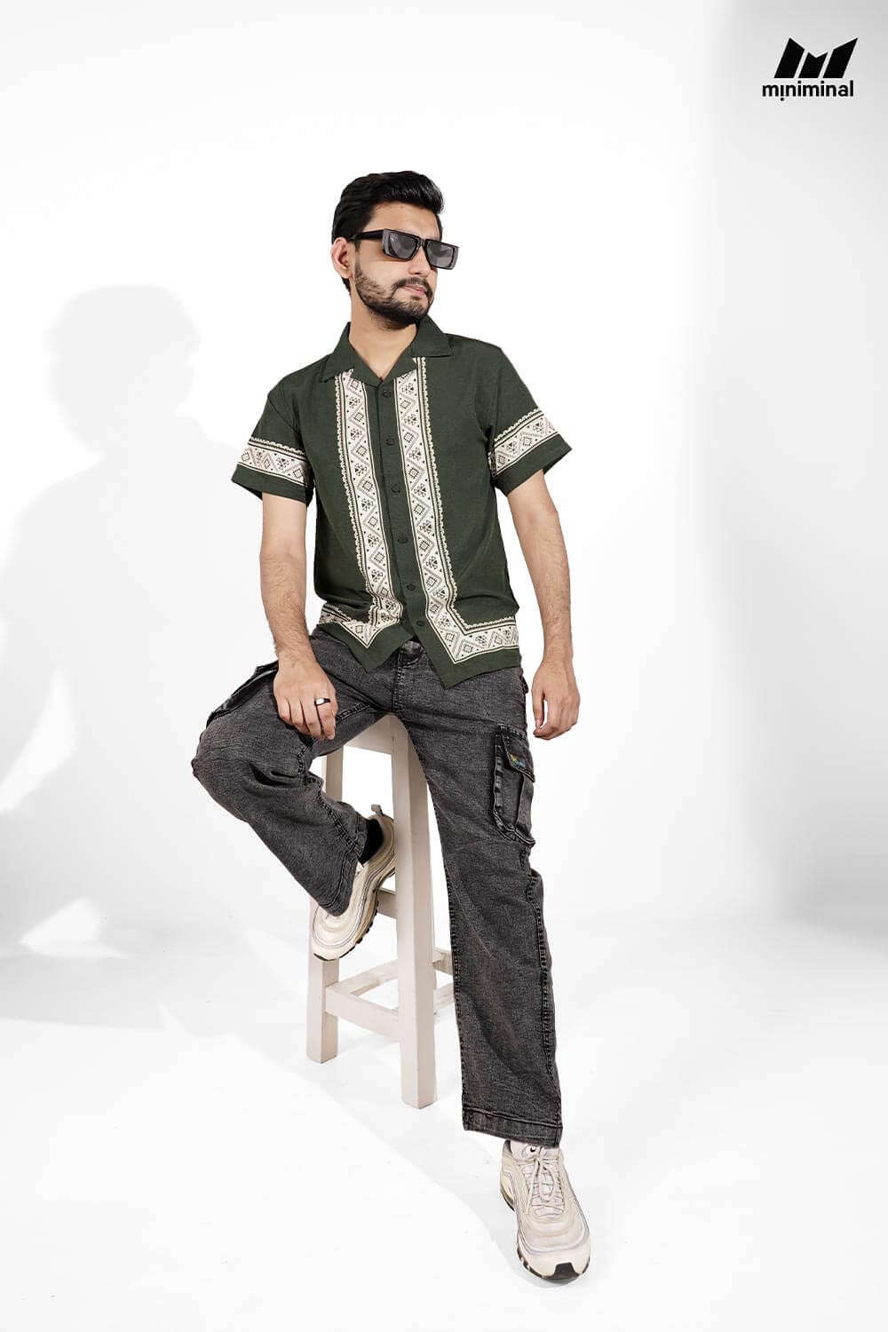 Miniminal Premium Half Sleeve Cuban Shirt | C2 - Image 2
