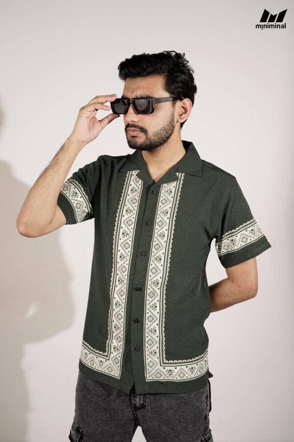 Miniminal Premium Half Sleeve Cuban Shirt | C2
