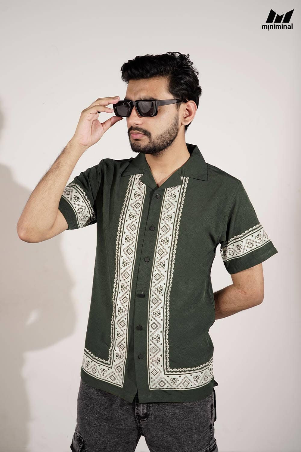 Miniminal Premium Half Sleeve Cuban Shirt | C2