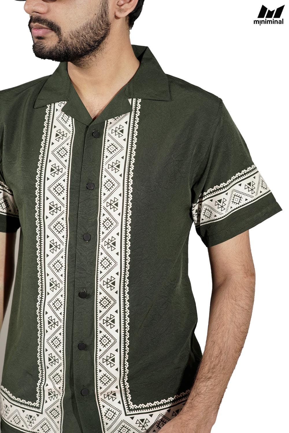 Miniminal Premium Half Sleeve Cuban Shirt | C2 - Image 4