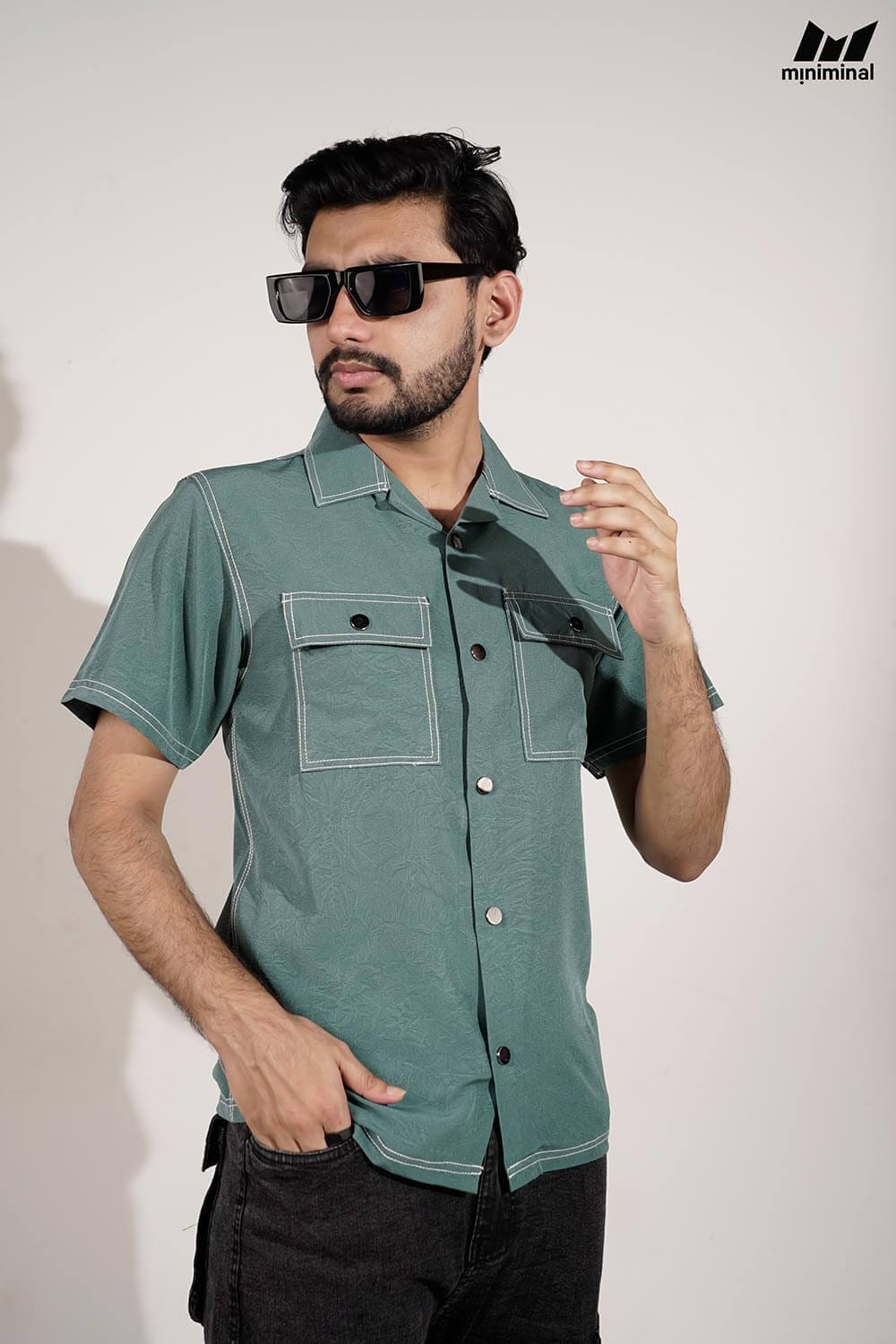 Miniminal Premium Half Sleeve Cuban Shirt | C3